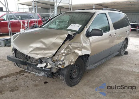 2002 Toyota Sienna Le z USA, uszkodzony, nr VIN 4T3ZF13C12U459005